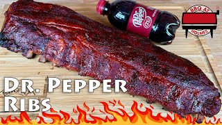 How to Make Dr Pepper Sauced Ribs | Smoked Ribs on the Traeger Pellet Grill | Dr Pepper Recipe