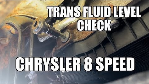 2013 jeep grand cherokee transmission fluid level check