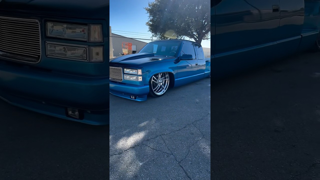 $50,000 Bagged OBS Chevy Silverado Extended Cab Stepside 
