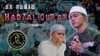 Lirik Hadzal Qur'an - Azzahir | Yan lucky ft Zahrul Afi