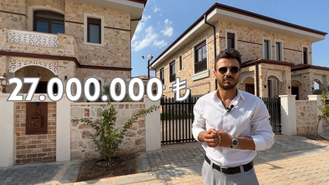 Antalya Döşemealtı'nda 27.500.000TL  Lüks Yeni Yapı - Taş Villa Gezdik !