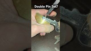 Double Pin Setting?  What’s going on here? Ace 48mm Green Belt with Spool Pins #lockpicking #wtf