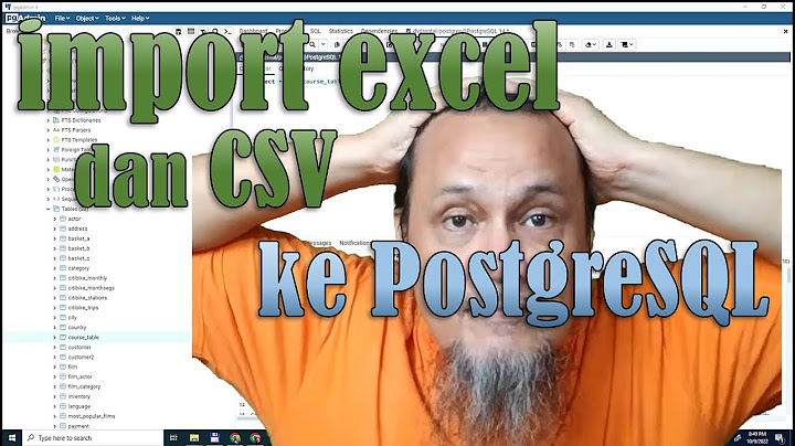 Tập tin excel postgresql