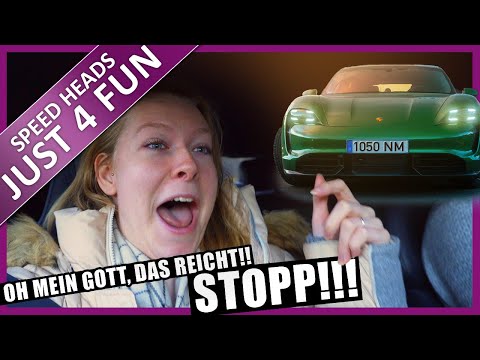 Porsche Taycan Turbo S with 761 hp - Brutal acceleration - Passenger reactions