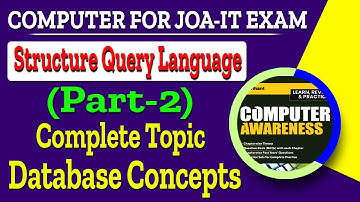 Structured Query Language (Part-2) Complete SQL | Computer Awareness for HP JOA IT Post Code 939