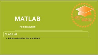 MATLAB Course| Class 28| Full Wave Rectified Plot