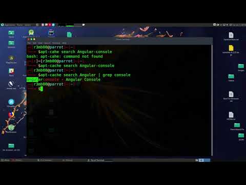 Install Angular Console on Parrot Security Linux