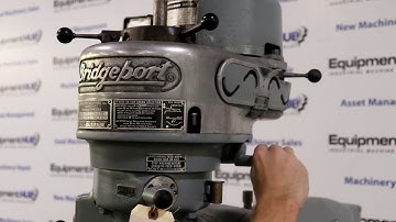 Bridgeport J Head 9" x 42" Vertical Milling Machine w/ Acu-Rite III DRO, Power Feed