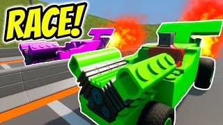 BRICK RIGS DRAG RACE CHALLENGE! With Beautiful OB and Camodo Gaming Multiplayer Brick Rigs Gameplay