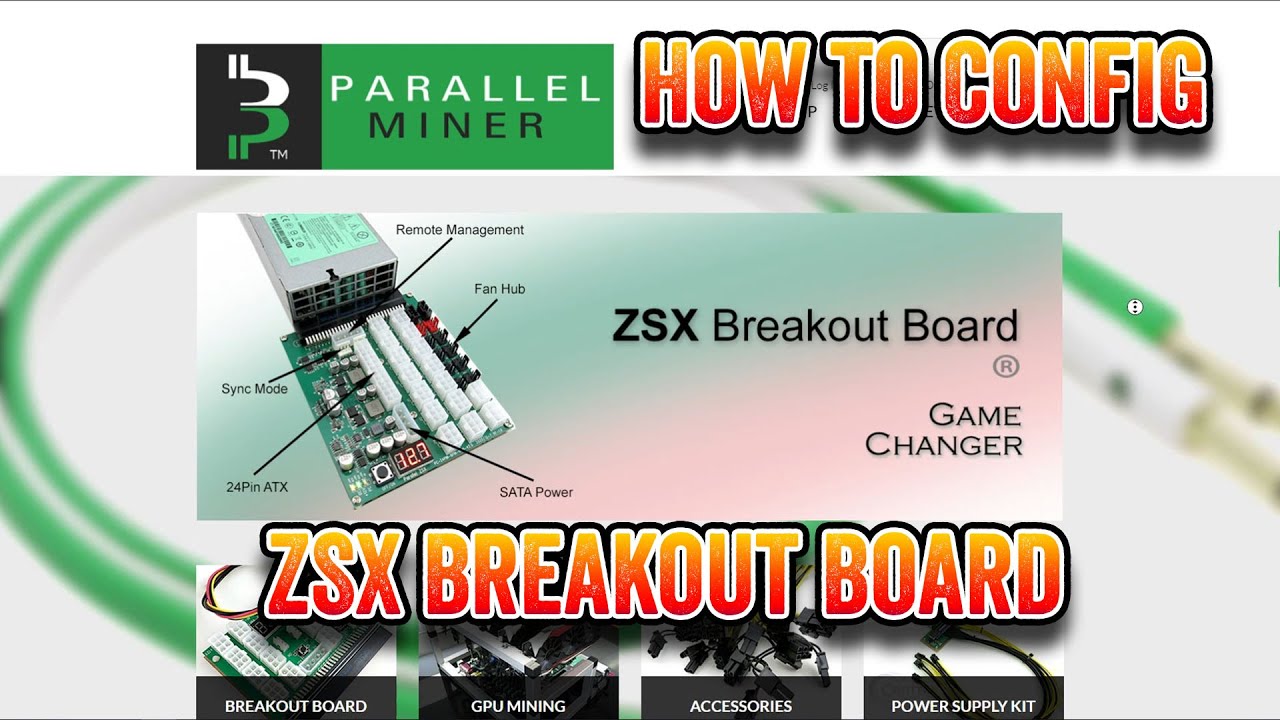 How to Configure the Parallel Miner ZSX Breakout Board V1 - YouTube