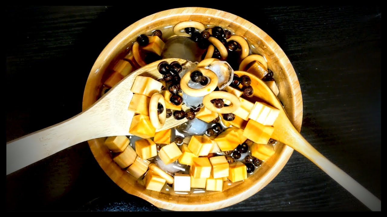 Wood &amp; Ice Soup ASMR | Oddly Satisfying Mini No-Talking Session - YouTube
