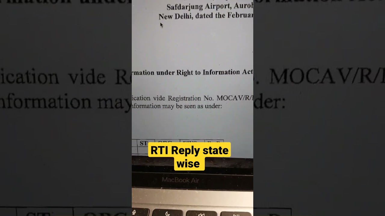 SSC Steno 2022 State wise Steno Vacancy in M/o CIVIL Aviation Official RTIReply 