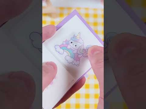 (<strong>아기유니콘</strong>) Tiny Sticker Book #unicorn #shorts #diy