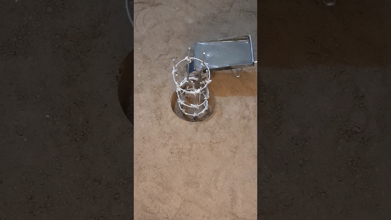 Diy Mini pillar fill with concrete 