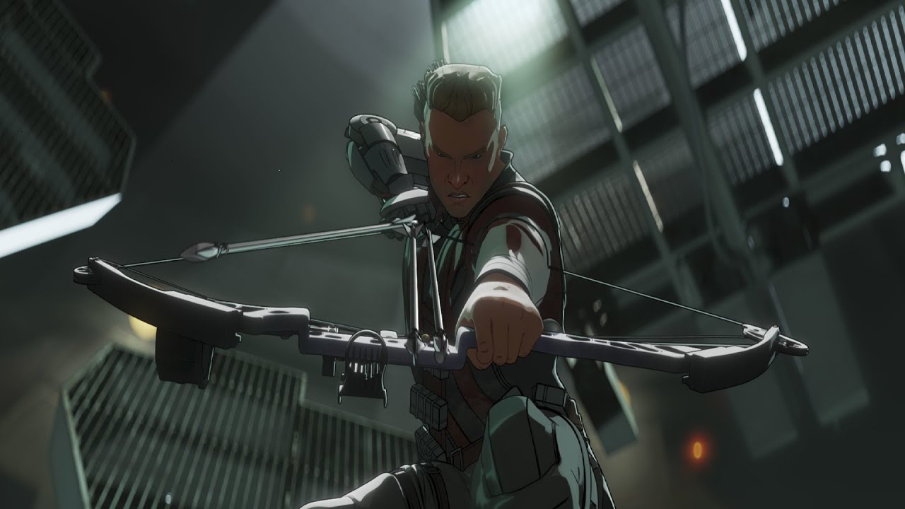 Hawkeye action scenes from the cartoons Compilation(1994-2025)