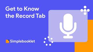 Get to Know the Record Tab in Simplebooklet