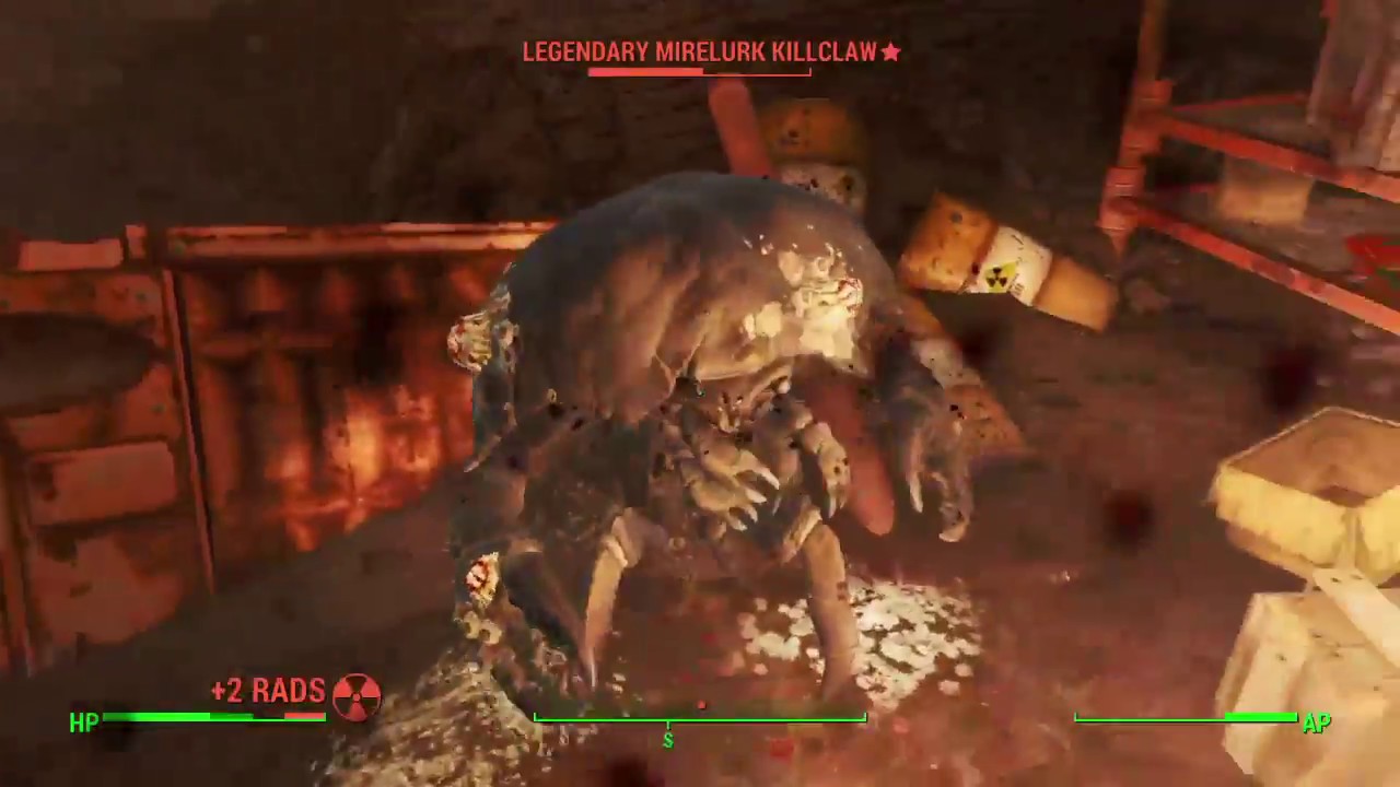 Fallout 4 (Furious Power Fist VS. Legendary Mirelurk Killclaw) HD