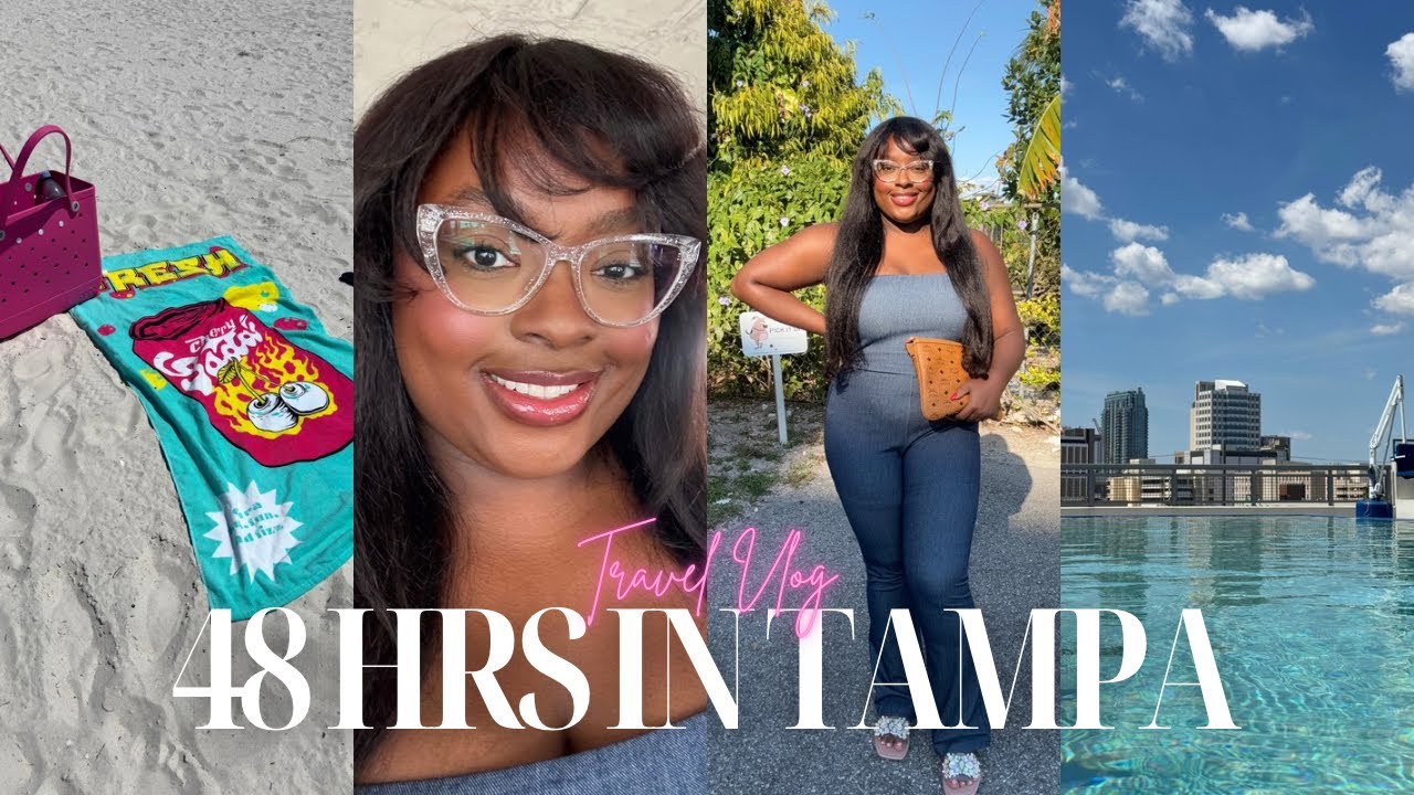 48 HOURS IN TAMPA: TRAVEL VLOG | Beach Day, Trying New Restaurants, Tiki boat ride & Nights Out 🌴
