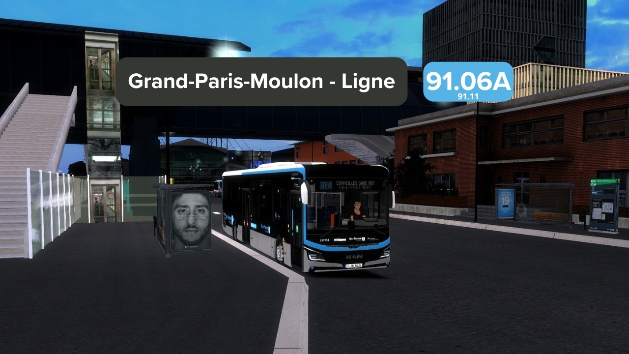 Omsi 2 | Grand-Paris-Moulon - Ligne 91.06A Cormeilles Gare RER | Man Lion's Intercity LE 43C
