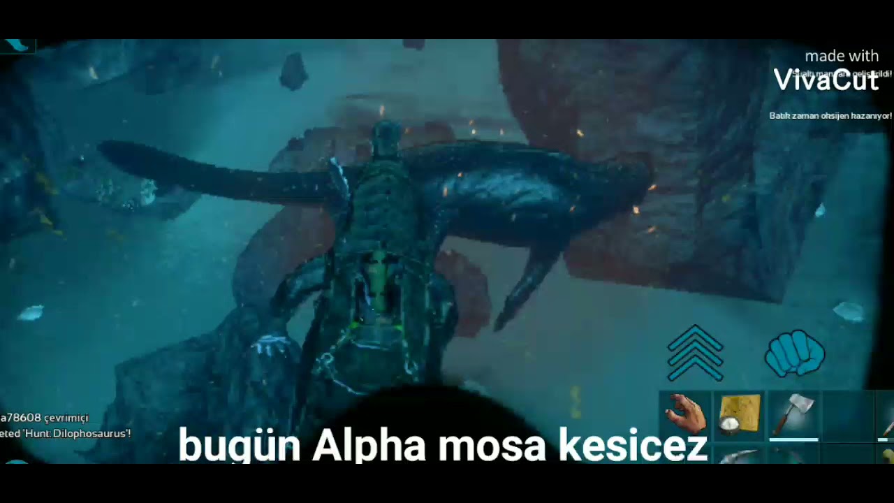 ark mobile Alpha mosa öldürme - YouTube