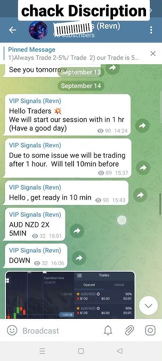 VIP chat My signals in VIP chat - YouTube