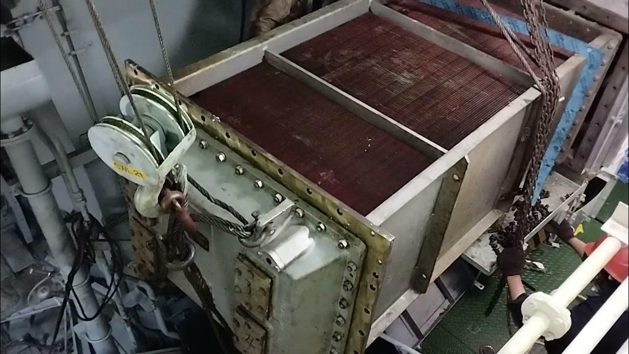 Installed back Main engine air cooler YouTube