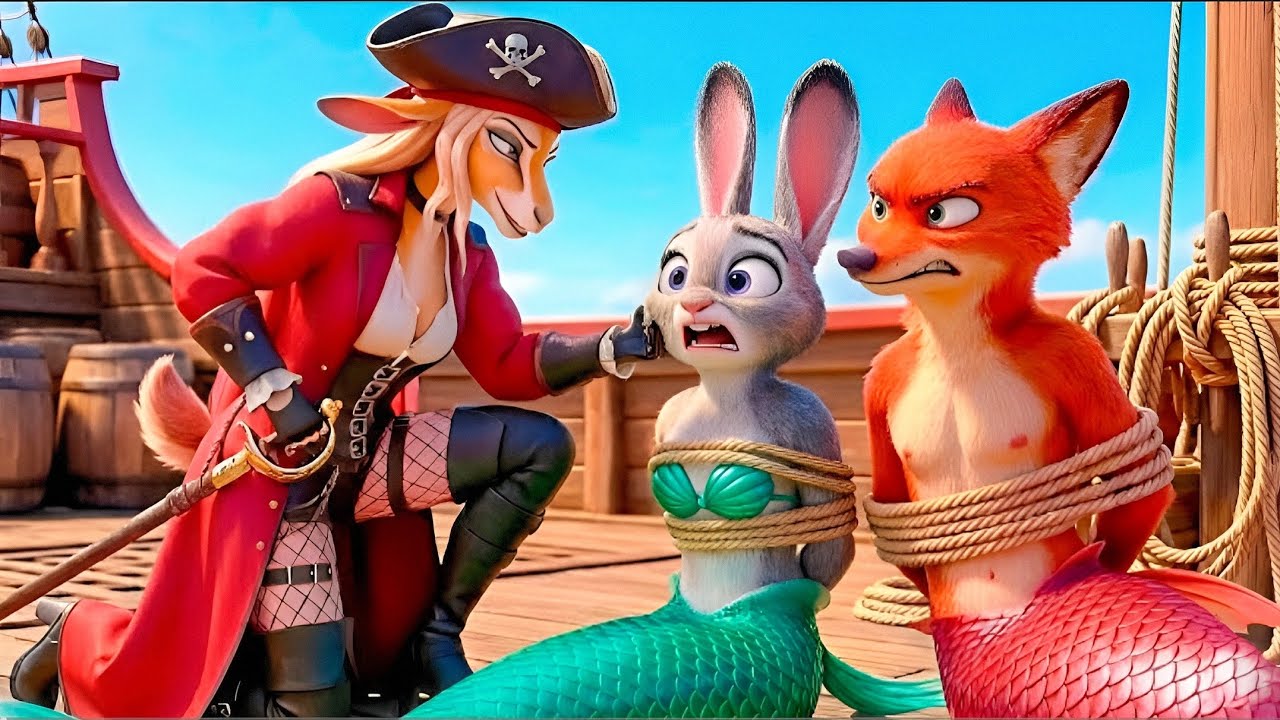 Rescuing Judy the Mermaid, Captured by Pirates, a heartwarming story💖 | Zootopia 2