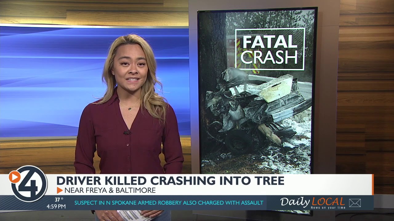Driver killed after crashing into tree - YouTube