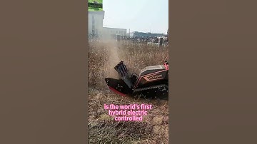 Wireless radio control compact flail mower China manufacturer factory distributor#lawnmowerrobot
