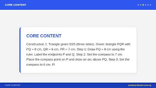 JSS 2 Mathematics - Construction: Triangles and Quadrilaterals | Nigerian Curriculum