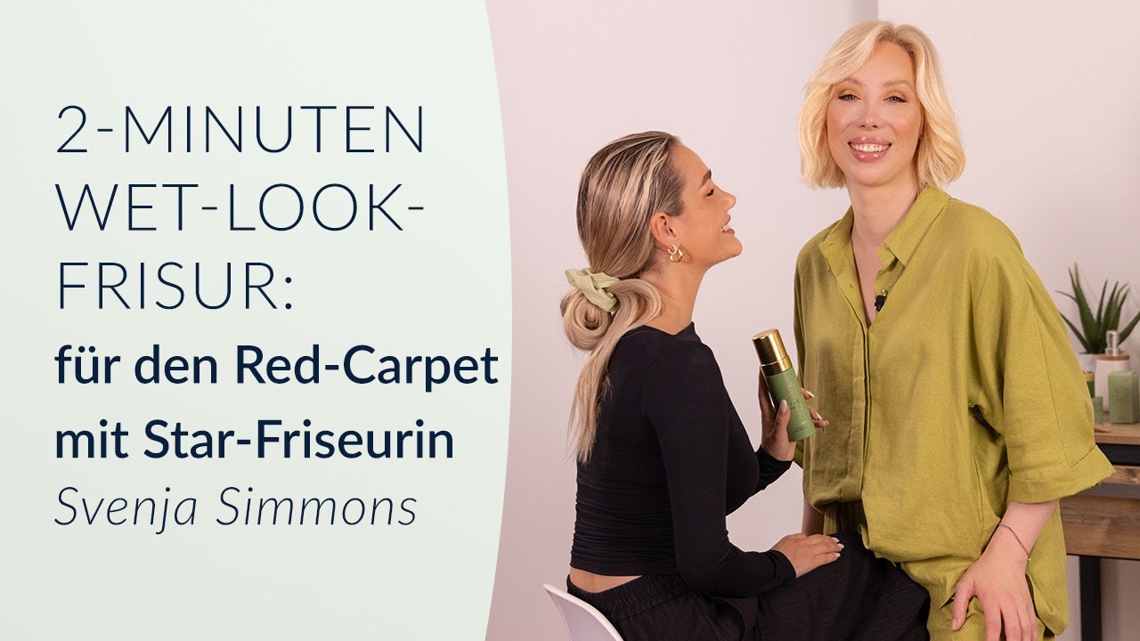 2-Minuten Wet-Look-Frisur für den Red-Carpet – ganz ohne Waschen mit Star-Friseurin Svenja Simmons!