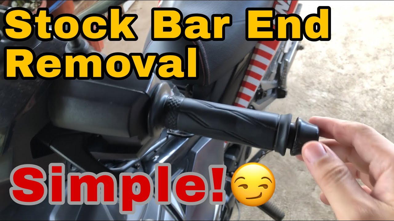 Sniper150 Stock Bar End removal & replacement YouTube