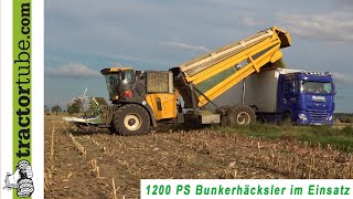 1200 PS Bunkerhäcksler - aus Krone, New Holland und Eigenbau fertigt Gilles den ProDX-Häcksler