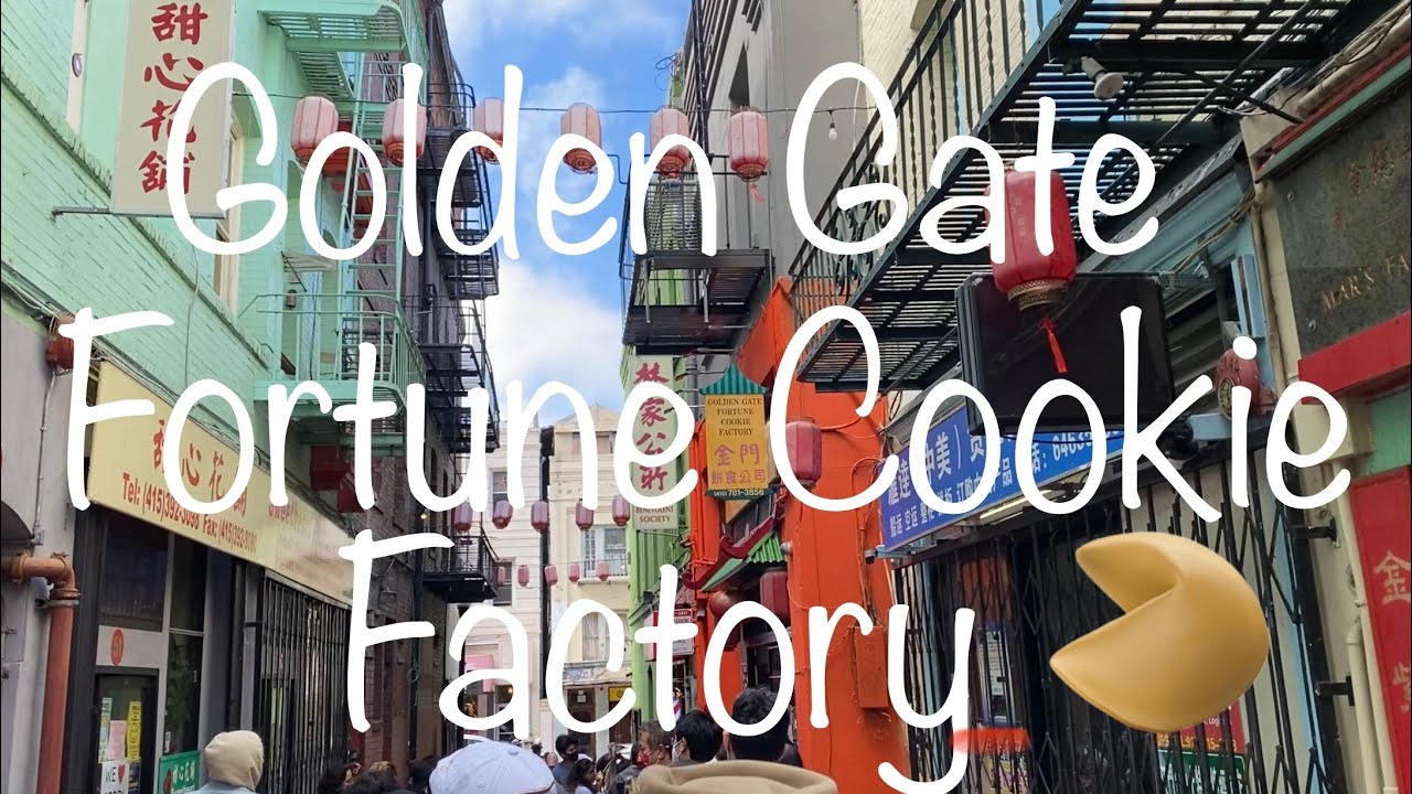 Golden Gate Fortune Cookie Factory San Francisco Chinatown YouTube