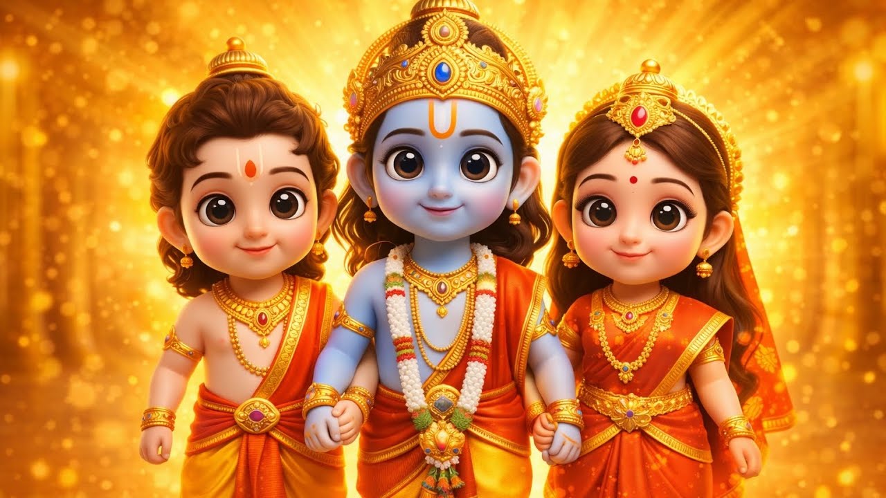 Ramachandraya Janaka Mangalam || cute ram song ||