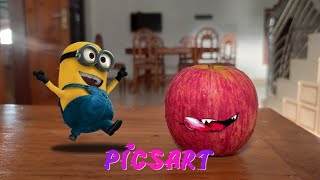 How to edit 3d minions on photo using PicsArt|picsart editing tutorial|minions editing |3dedits| screenshot 5