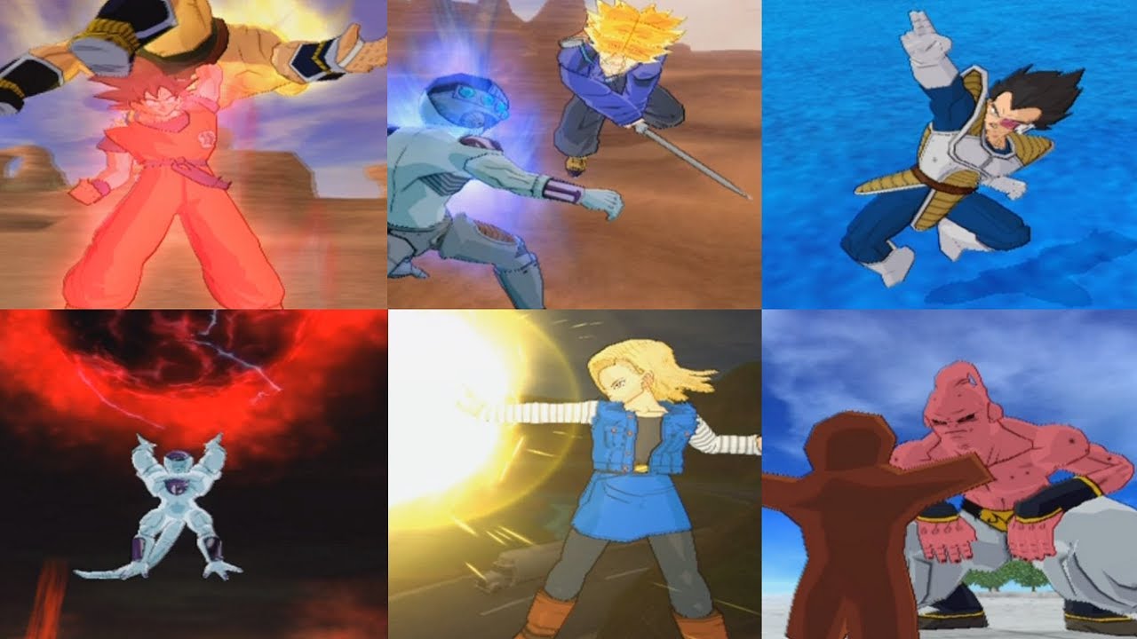 Dragon Ball Z Budokai Tenkaichi 2 All Rush Attacks