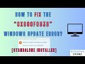 0x800f0838 Windows Update Error [Solved]