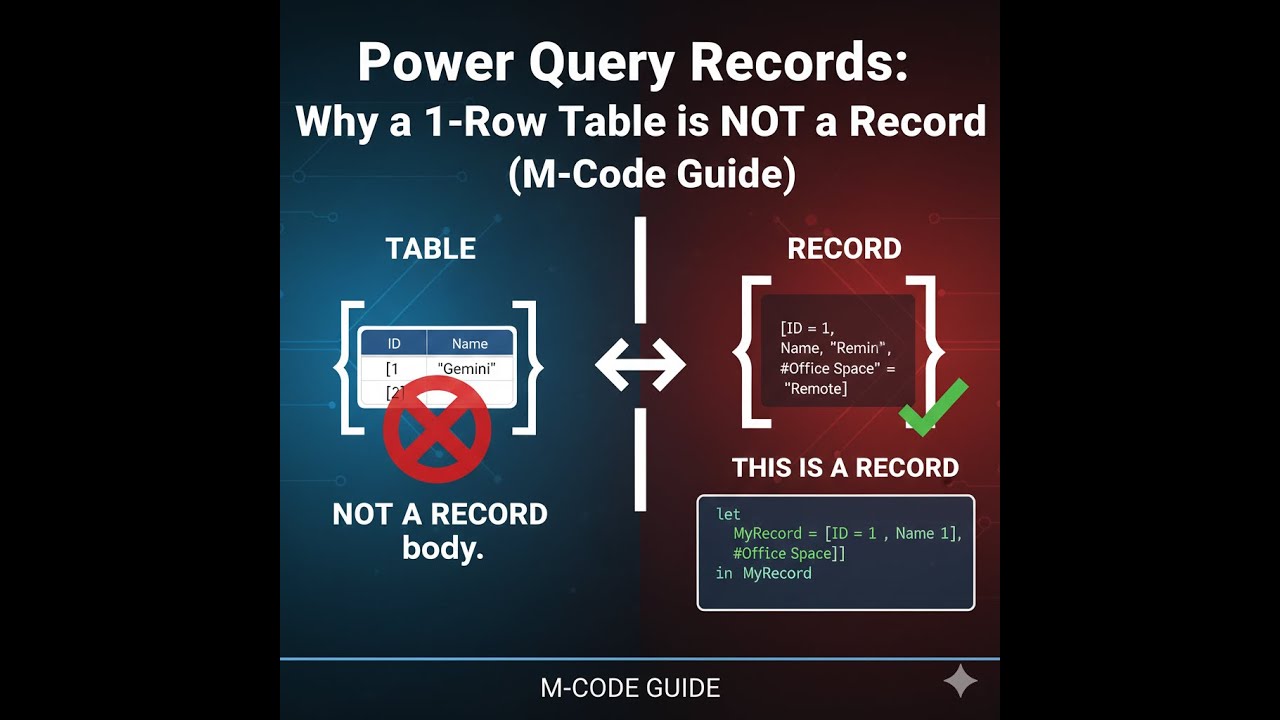 What are Records in M-Code?