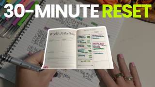 How I Reset My Week in 30 Minutes (No Perfect Morning Needed)