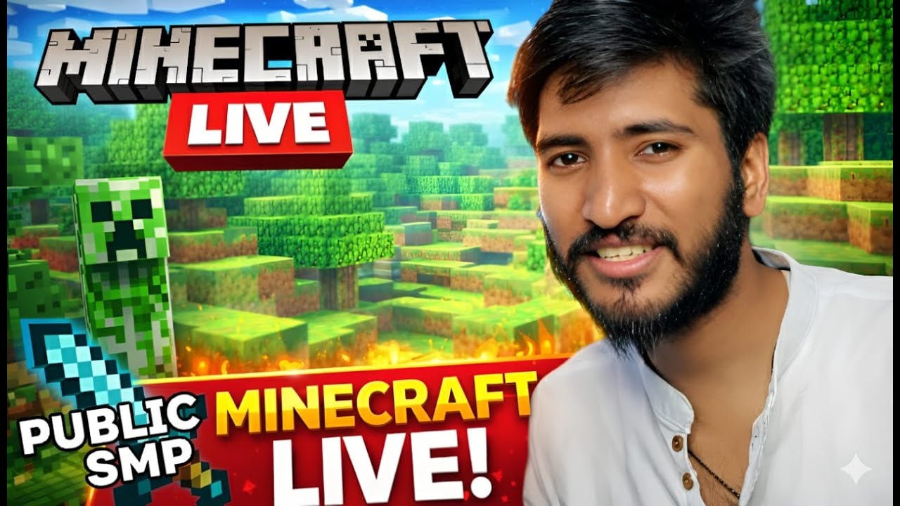 Minecraftt public smp live minecraft live stream | MINECRAFT LIVE |