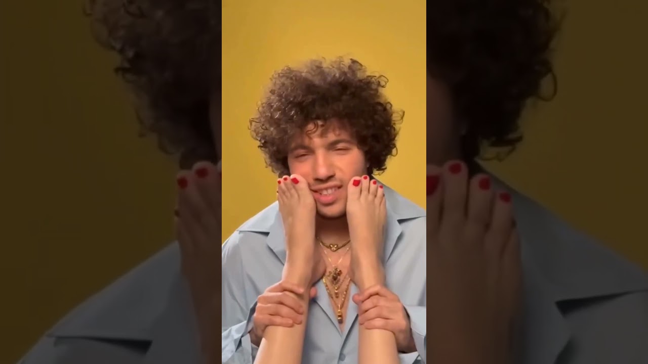 Selena Gomez and Benny Blanco behind the scene of interview magazine.