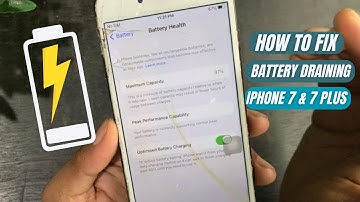 Fix Battery Draining on iPhone 7 & 7 Plus iOS 15/15.7.8