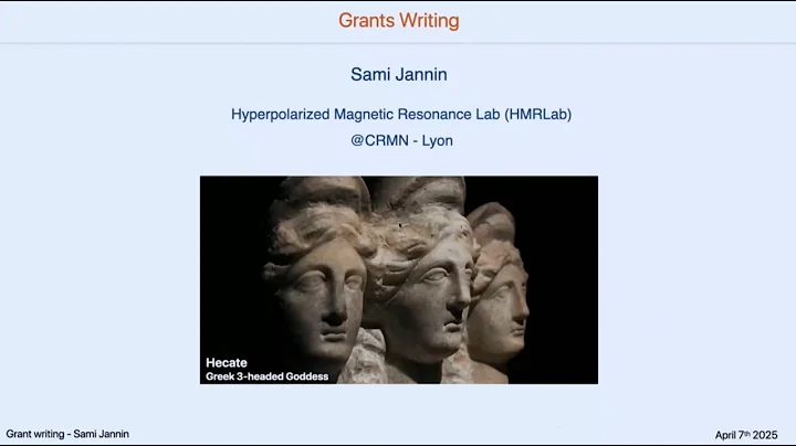 Grant Writing Workshop | Prof. Sami Jannin | ENC-ISMAR 2025