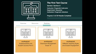 simSchool Fast Facts:  Submitting Modules