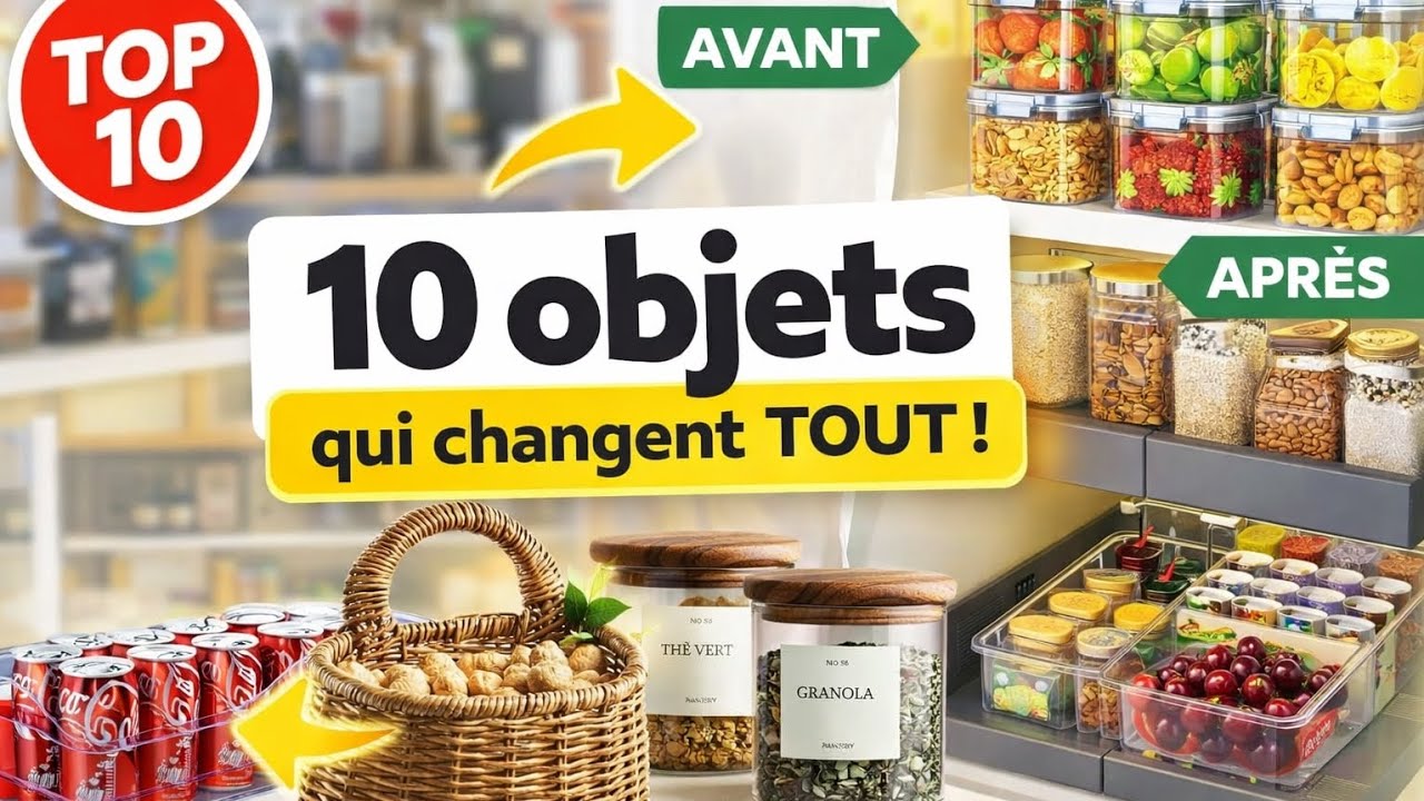 10 objets MAGIQUES pour une cuisine rangée H24 (tu vas vouloir tout acheter !)