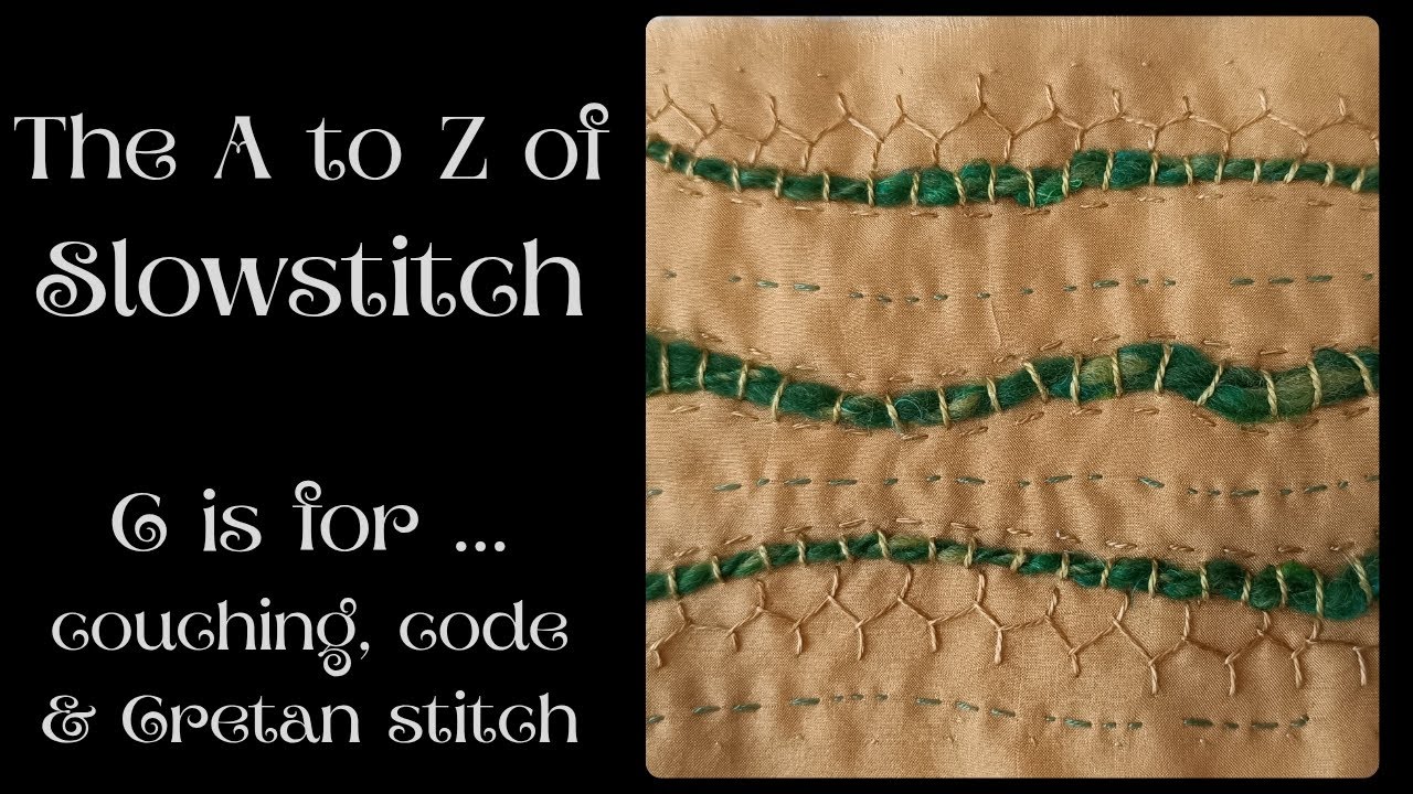 Вышивка, код (азбука Морзе) и критский стежок