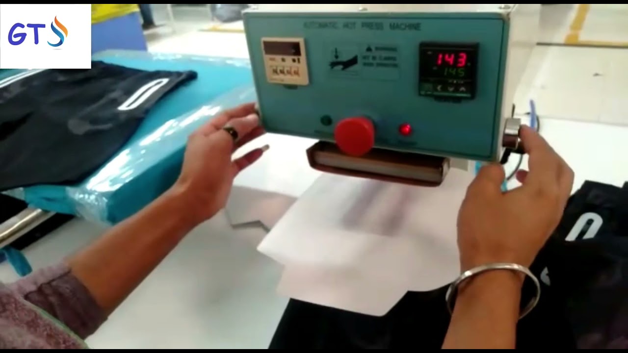 Sticker attach by heat seal machine