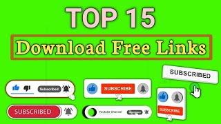 Green Screen Subscribe Button Click No Copyright Free Download & bell - @AbdiBateno