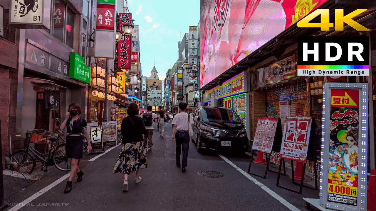 4K HDR Tokyo - Shinjuku to Shibuya - 2 hours